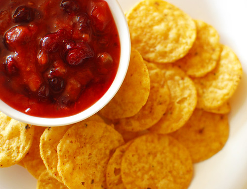 Sweet & Spicy Cranberry Tomato Salsa